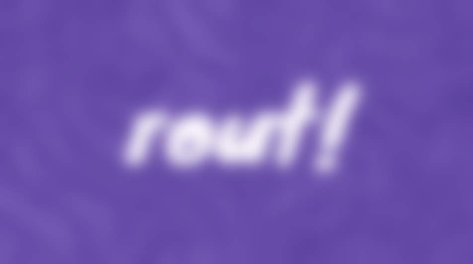 The image is blurred, but you can make out a purple background and white text overlaid